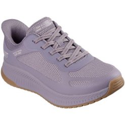 Buty sportowe damskie Skechers Bobs Squad 4 Stapl. Fioletowe buty treningowe Skechers, bez wzorów, bez zapięcia, na fitness i siłownię. Za 590.00 zł.