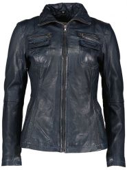 7eleven Skórzana kurtka "Minsa" w kolorze granatowym rozmiar: 42. Niebieskie kurtki 7eleven, bez wzorów, ze skóry, bez kaptura. Za 310.38 zł.