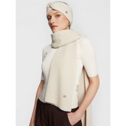 Szalik Calvin Klein. Brązowe szaliki i kominy Calvin Klein, bez wzorów. Za 599.99 zł.