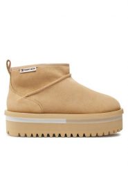 Tommy Jeans Śniegowce Tjw Suede Flatform Boot Wl EN0EN02599 Beżowy. Brązowe śniegowce Tommy Jeans, bez wzorów, z jeansu, bez zapięcia. Za 329.99 zł.