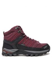 CMP Trekkingi Rigel Mid Wmn Trekking Shoes Wp 3Q12946 Bordowy. Czerwone buty trekkingowe CMP, bez wzorów, ze skóry, bez zapięcia, trekkingowe. Za 329.99 zł.