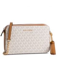 MICHAEL Michael Kors Torebka Crossbodies 32F8GF5M2B Beżowy. Brązowe torebki klasyczne MICHAEL Michael Kors, bez wzorów, ze skóry, bez dodatków. Za 859.99 zł.
