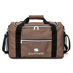Torba podróżna Sapphire ST-130 - beżowa. Brązowe torby podróżne SAPPHIRE, bez wzorów, z materiału, na ramię, duże. W wyprzedaży za 47.99 zł.