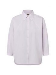 BOSS Orange Damska bluzka koszulowa - C_Belenta Kobiety Bawełna lila w paski, 34. Pomarańczowe bluzki BOSS Orange, bez wzorów, z bawełny, biznesowe, bez kołnierzyka, bez ramiączek. Za 549.95 zł.