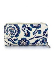 Mila Blu Skórzany portfel "Rovere" w kolorze kremowo-niebieskim - 20 x 11 x 2 cm rozmiar: onesize. Brązowe portfele Mila Blu, bez wzorów, z materiału. Za 145.60 zł.