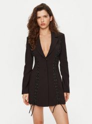 BARDOT Sukienka koktajlowa Verity 59677DB Czarny Regular Fit. Czarne sukienki Bardot, bez wzorów, z syntetyku, wizytowe, bez kołnierzyka, bez ramiączek. Za 609.99 zł.