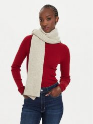 Calvin Klein Szalik Embroidery Airy K60K612610 Beżowy. Brązowe szaliki i kominy Calvin Klein, bez wzorów, z materiału. Za 419.99 zł.