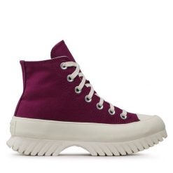 Trampki Converse. Fioletowe trampki Converse, bez wzorów, retro, bez zapięcia. Za 379.99 zł.