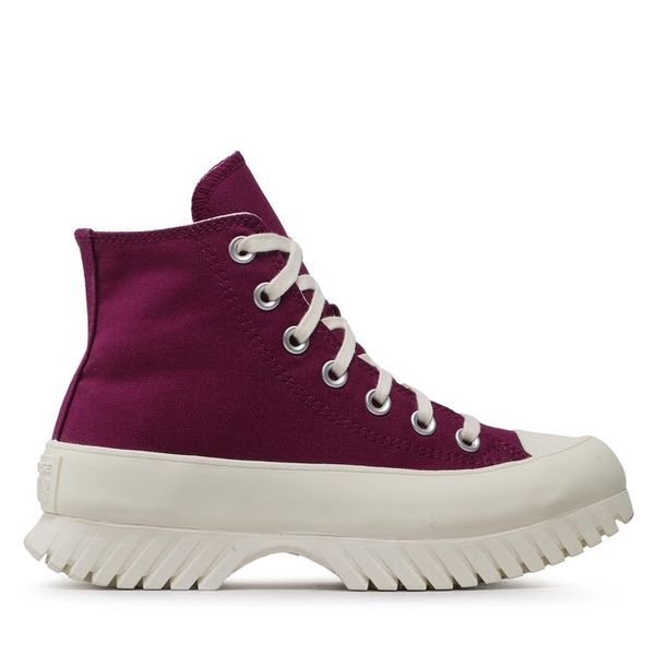 Trampki Converse. Fioletowe trampki Converse, bez wzorów, retro, bez zapięcia. Za 379.99 zł.