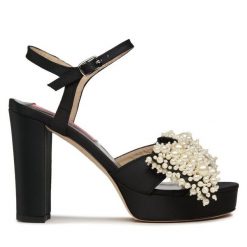 Sandały Custommade. Czarne sandały Custommade, bez wzorów, bez obcasa, na słupku, bez zapięcia. Za 1,259.00 zł.