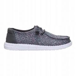 HeyDude Damskie Mokasyny Wendy Stretch Speckle. Białe mokasyny Hey dude, bez wzorów, z materiału. Za 239.00 zł.