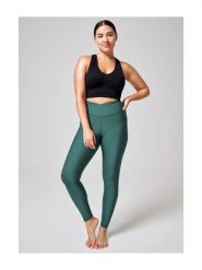 Legginsy Sportowe Damskie Casall Overlap Bezszwowe Wysoki Stan. Zielone legginsy Casall, bez wzorów, z materiału, eleganckie. Za 229.00 zł.