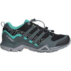 Buty damskie adidas Terrex Swift R2 Gtx FX4681 czarne szare zielone. Czarne buty treningowe adidas, bez wzorów, z gore-texu, bez zapięcia, wspinaczkowe, adidas terrex, gore-tex. Za 730.67 zł.