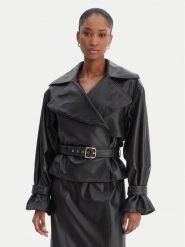 HUGO Kurtka skórzana Lanitte 50560068 Czarny Relaxed Fit. Czarne kurtki Hugo, xl, bez wzorów, ze skóry, bez kaptura. Za 2,199.00 zł.