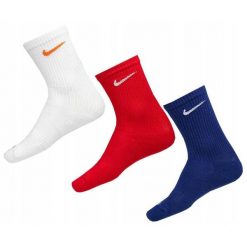 Skarpety Nike Everyday Plus Cushioned 3 pary 42/46. Białe skarpetki Nike, bez wzorów. Za 76.99 zł.