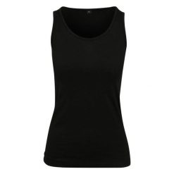 Tank Top Dla Pań I Panów. Czarne topy sportowe BUILD YOUR BRAND, m, bez wzorów. Za 39.99 zł.
