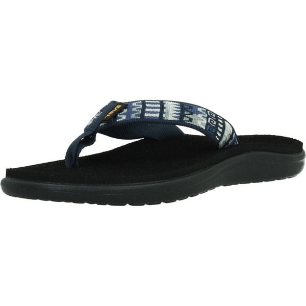 Sandały TEVA W VOYA FLIP Niebieski. Niebieskie sandały Teva, bez wzorów, z tkaniny, bez obcasa, bez zapięcia. Za 144.99 zł.