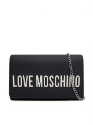 LOVE MOSCHINO Torebka JC4103PP1OKD000B Czarny. Czarne kopertówki Love Moschino, bez wzorów, ze skóry, wizytowe, bez dodatków. Za 699.99 zł.