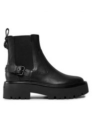 Kurt Geiger Sztyblety 225-Matilda Chelsea Boot 655000109 Czarny. Czarne botki Kurt Geiger, bez wzorów, ze skóry, bez obcasa, na płaskiej podeszwie, bez zapięcia. Za 769.99 zł.