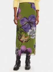 Desigual Spódnica maxi Tulleflowers Lacroix 25WWFK03 Zielony Regular Fit. Zielone spódnice Desigual, xs, bez wzorów, z syntetyku, maxi. Za 319.99 zł.