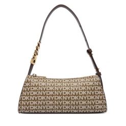 Torebka DKNY. Brązowe torebki klasyczne DKNY, bez wzorów, klasyczne, bez dodatków. Za 609.99 zł.