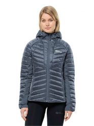 Jack Wolfskin Kurtka pikowana "Routeburn Pro" w kolorze granatowym rozmiar: L. Niebieskie kurtki Jack Wolfskin, l, bez wzorów, bez kaptura. Za 453.61 zł.