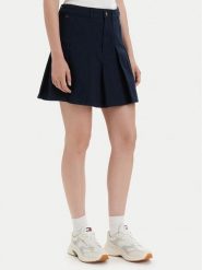 Tommy Jeans Spódnica plisowana DW0DW23149 Granatowy Regular Fit. Niebieskie spódnice Tommy Jeans, xl, bez wzorów, z bawełny, plisowane. Za 369.99 zł.