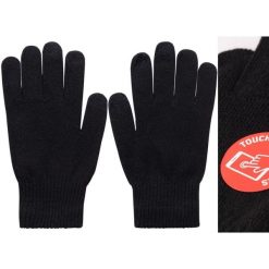 Cienkie rękawiczki Touch Screen Martes Safby. Czarne rękawiczki MARTES, bez wzorów, z dzianiny, sportowe. Za 19.99 zł.