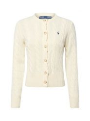 Polo Ralph Lauren Kardigan z zawartością kaszmiru Kobiety Kaszmir biały, S. Białe swetry Polo Ralph Lauren, s, bez wzorów, z kaszmiru, bez ramiączek. Za 1,199.95 zł.