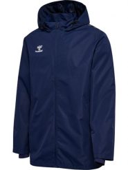 Wodoodporna kurtka Hummel Authentic All Weather. Niebieskie kurtki do biegania Hummel, xl, bez wzorów, z elastanu, z kapturem, do biegania. Za 254.42 zł.
