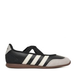 Baleriny adidas. Czarne baleriny adidas, bez wzorów, bez obcasa, bez zapięcia. Za 279.99 zł.