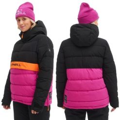 Kurtka kangurka zimowa na narty i snowboard damska O'neill 10K. Brązowe kurtki narciarskie O'Neill, na zimę, bez wzorów, z poliesteru, bez kaptura, narciarskie. Za 299.00 zł.