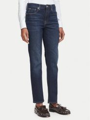 Tommy Hilfiger Jeansy Harlow WW0WW52184 Granatowy Slim Fit. Niebieskie jeansy Tommy Hilfiger, bez wzorów, z bawełny. Za 440.99 zł.