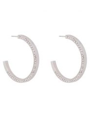 Guess Kolczyki JUBE06 437JW Srebrny. Szare kolczyki Guess, srebrne. Za 299.99 zł.