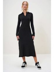 Trend Alacati Sukienka w kolorze czarnym rozmiar: S. Czarne sukienki Trend Alacati, s, bez wzorów, prążkowane, bez kołnierzyka, bez ramiączek, maxi. Za 47.82 zł.