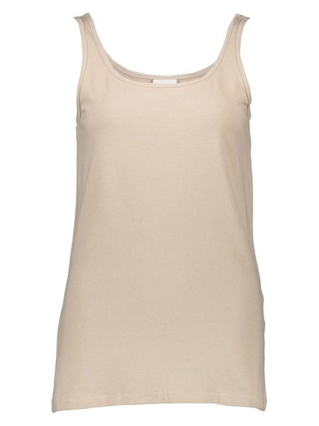 ONLY Carmakoma Top w kolorze beżowym rozmiar: S-42/44. Brązowe topy Only Carmakoma, s, bez wzorów, bez kołnierzyka, bez ramiączek. Za 41.59 zł.