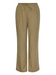 Pieces Spodnie w kolorze khaki rozmiar: XS. Brązowe spodnie materiałowe Pieces, bez wzorów, z materiału. Za 39.58 zł.