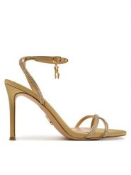 Steve Madden Sandały 11005123 Złoty. Żółte sandały Steve Madden, bez wzorów, ze skóry, bez obcasa, na szpilce, bez zapięcia. Za 519.99 zł.