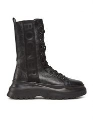 Bogner Botki Banff 14 22342373 Czarny. Czarne botki Bogner, bez wzorów, ze skóry, bez obcasa, na płaskiej podeszwie, bez zapięcia. Za 2,119.00 zł.