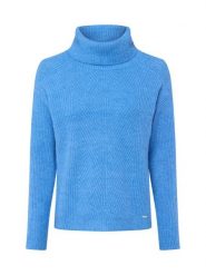 More & More sweter z golfem Kobiety Sztuczne włókno beżowy|biały, 42. Białe swetry More & More, bez wzorów, z dzianiny, bez ramiączek. Za 229.95 zł.