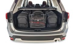Torby Do Bagażnika Subaru Forester 2018-2024 4Szt Kjust. Czarne torby podróżne KJUST, bez wzorów, z kauczuku. Za 1,356.00 zł.