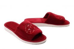 METEOR 044 ZUZA bordo, kapcie damskie. Czerwone kapcie Meteor, bez wzorów. Za 35.99 zł.
