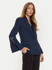 TWINSET Marynarka 242TP2350 Granatowy Regular Fit. Niebieskie marynarki i żakiety Twinset, bez wzorów, z syntetyku, bez ramiączek. Za 1,199.00 zł.