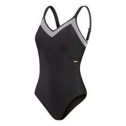 Damski kostium kąpielowy 1-częściowy Speedo Eco Mesh Detail 1p Bla. Czarne stroje jednoczęściowe Speedo, bez wzorów, z meshu, sportowe. Za 311.00 zł.