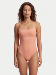 Calvin Klein Swimwear Strój kąpielowy LV00Q61217 Różowy. Czerwone stroje jednoczęściowe Calvin Klein Swimwear, bez wzorów, z syntetyku. Za 389.99 zł.