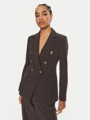 Maryley Marynarka 24IB139/43CO Brązowy Regular Fit. Brązowe marynarki i żakiety Maryley, s, bez wzorów, z syntetyku, bez ramiączek. Za 319.99 zł.