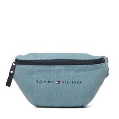 Saszetka nerka Tommy Hilfiger. Niebieskie nerki i saszetki Tommy Hilfiger, bez wzorów, z denimu, młodzieżowe, bez dodatków. Za 159.99 zł.
