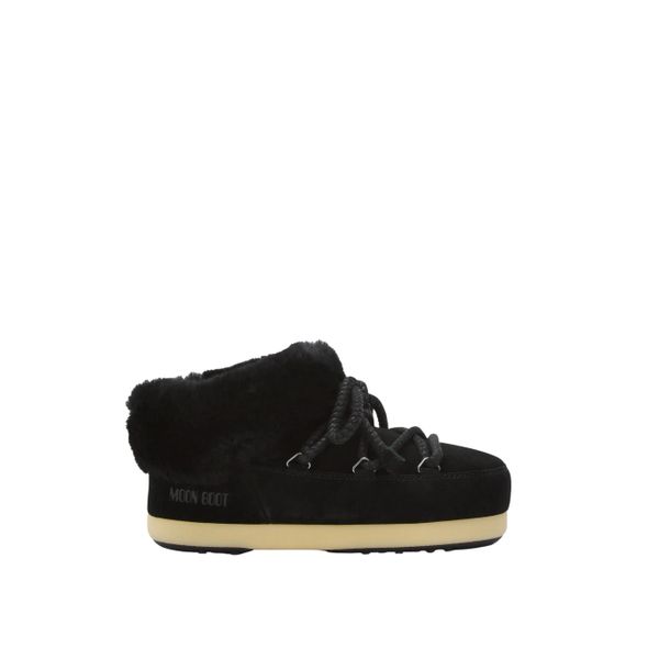 Buty zimowe Moon Boot EVX. Brązowe buty trekkingowe Moon Boot, na zimę, ze skóry, bez zapięcia. Za 682.00 zł.