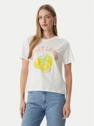 Morgan T-Shirt 261-DLEMON Biały Regular Fit. Białe t-shirty Morgan, m, bez wzorów, bez kołnierzyka, bez ramiączek. Za 129.99 zł.