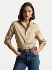 Polo Ralph Lauren Koszula 211A92177016 Beżowy Classic Fit. Brązowe koszule Polo Ralph Lauren, xl, bez wzorów, z bawełny, bez kołnierzyka, bez ramiączek. Za 729.99 zł.